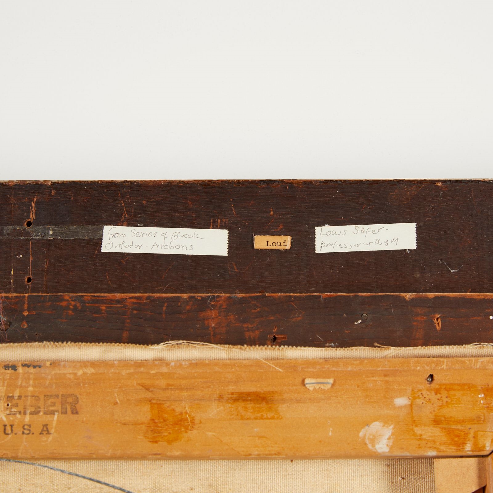 Artwork by Louis Safer, Louis Safer Greek Orthodox Archons Painting, Made of Oil on canvas painting