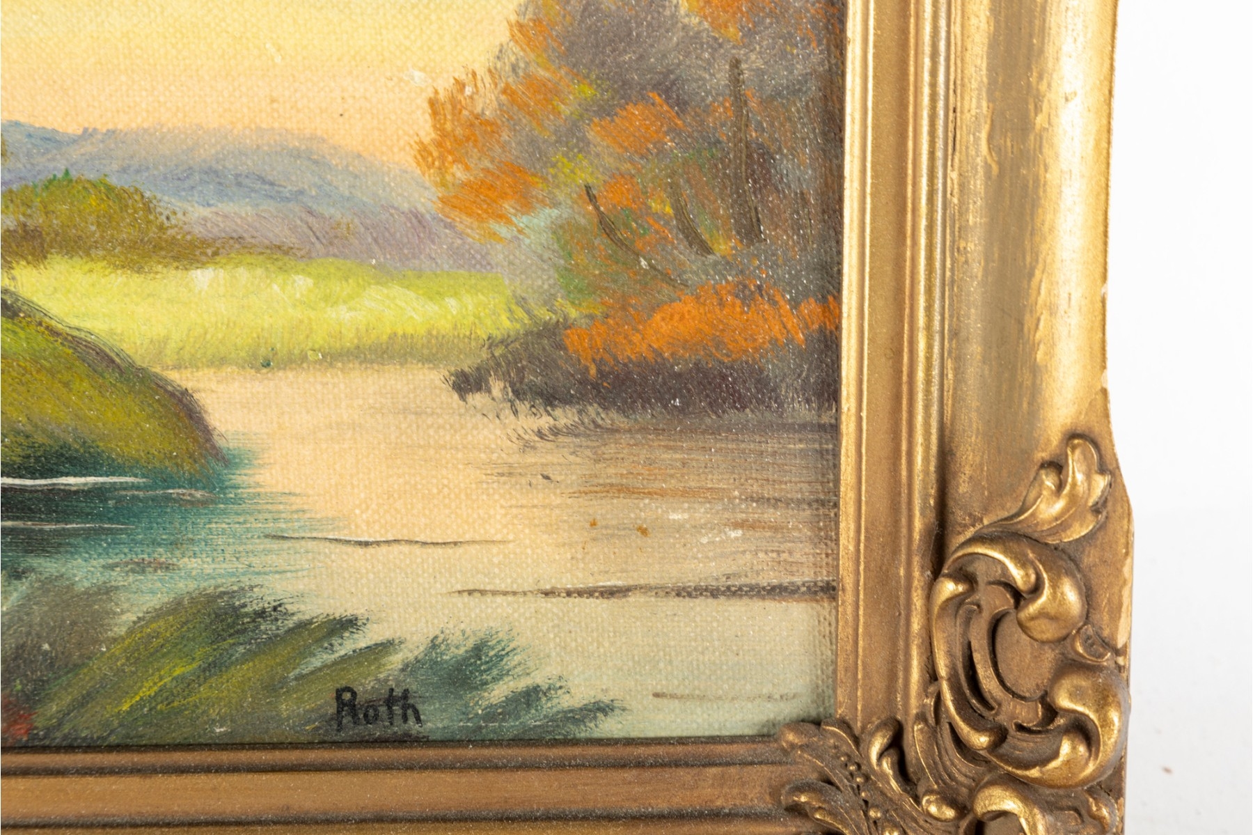 Carl Roth | 20th C.) Oil On Board Seaside Landscape | MutualArt