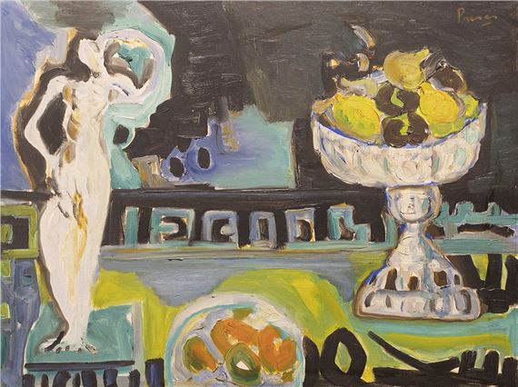 Frutera y escultura by Leopoldo Presas