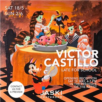 Victor Castillo: Late For School - Jaski Art Gallery