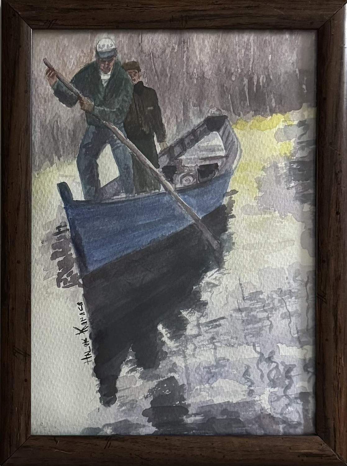 Artwork by Haluk Karaca, ıçı, Made of watercolor on paper