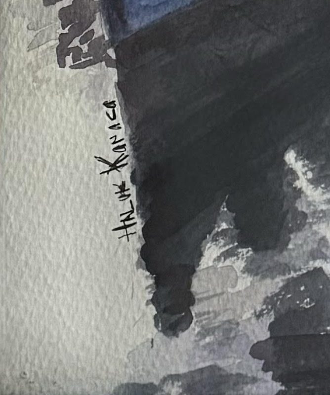 Artwork by Haluk Karaca, ıçı, Made of watercolor on paper