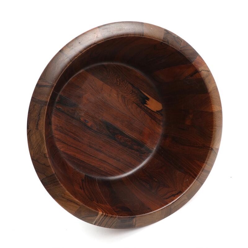 Richard Nissen A large solid rosewood salad bowl with slightly concave sides (1960) MutualArt