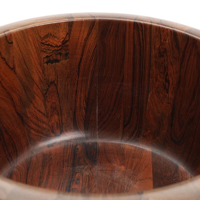 Richard Nissen A large solid rosewood salad bowl with slightly concave sides (1960) MutualArt