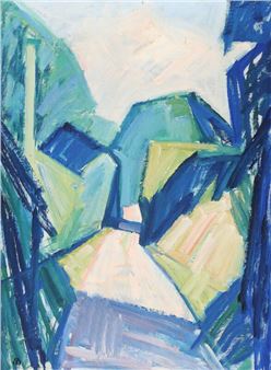 Landscape with a road - Erik Bak