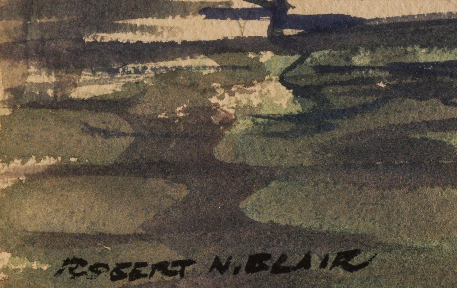 Robert N. Blair | Robert N. Blair Watercolor of a Regatta | MutualArt