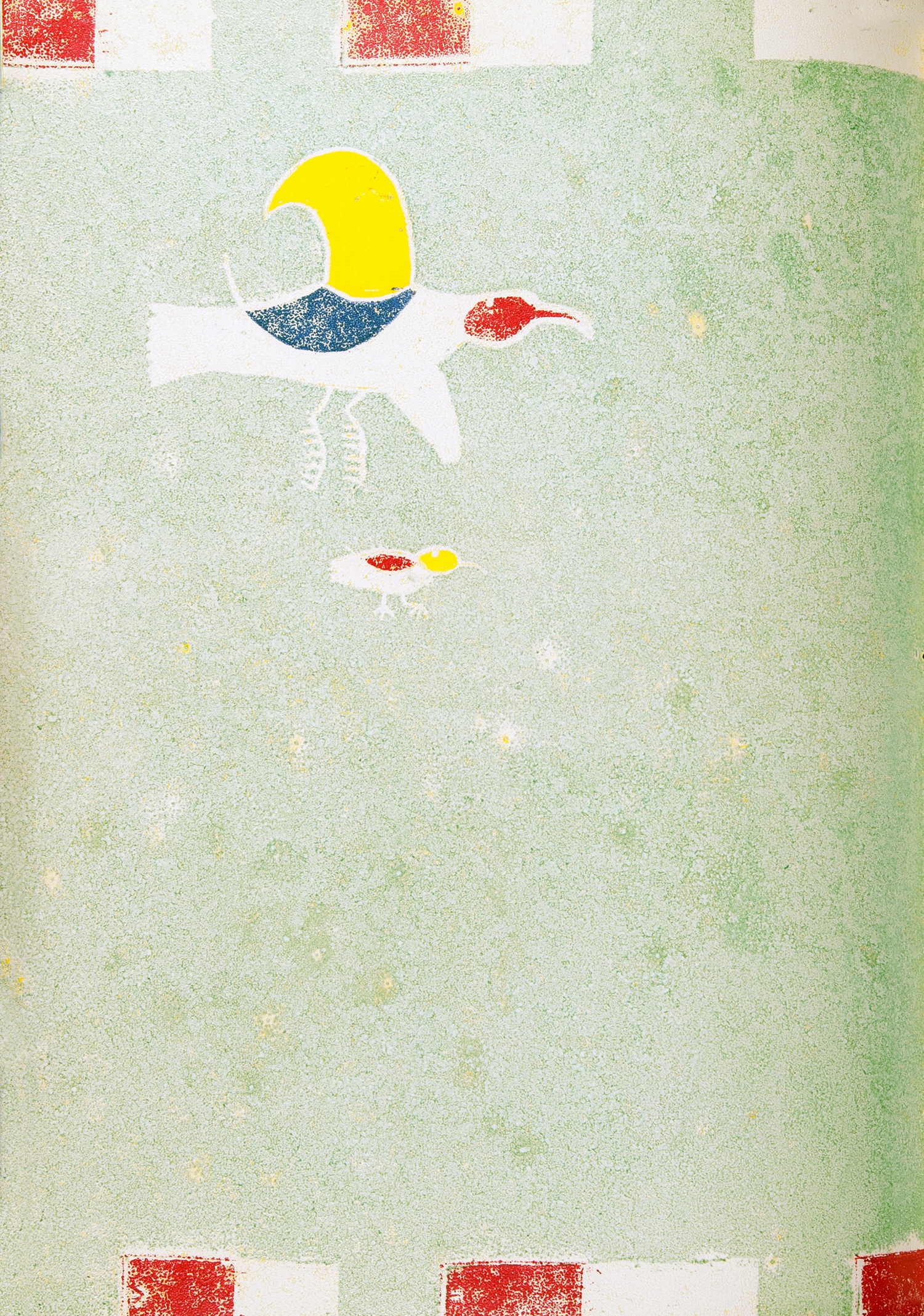 Artwork by Katrin Stangl, Leipzig 2003, Made of farbholzschnitten