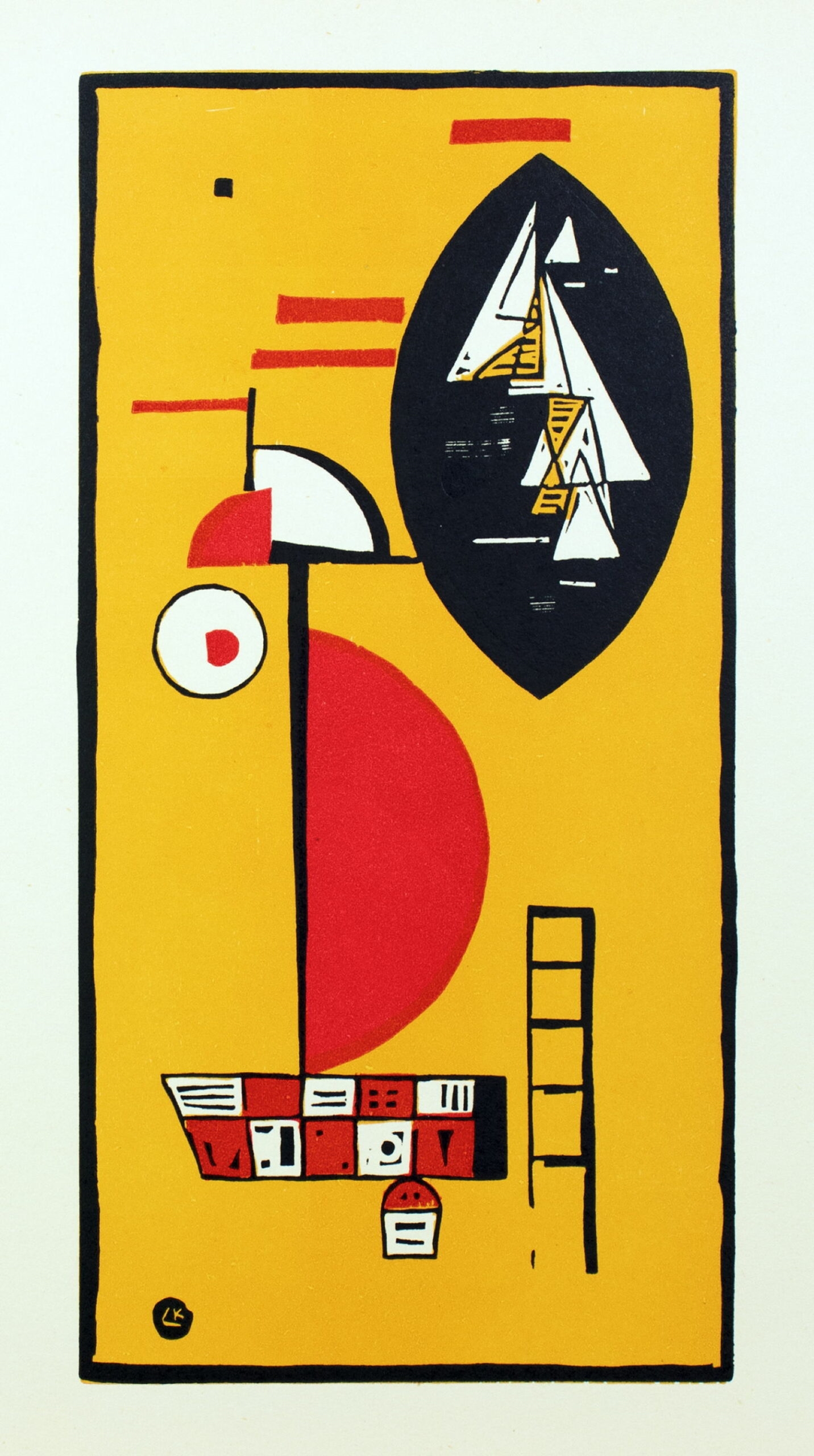 Artwork by Will Grohmann, Kandinsky, Made of farbholzschnitt