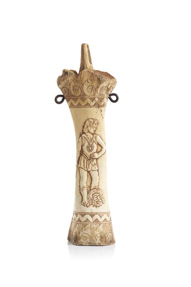 German School, 19th Century | A powder flask (18th Century 19th Century ...