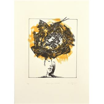 4 Lithografien auf Bütten - Klaus Hirsch