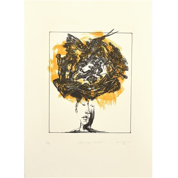 4 Lithografien auf Bütten - Klaus Hirsch