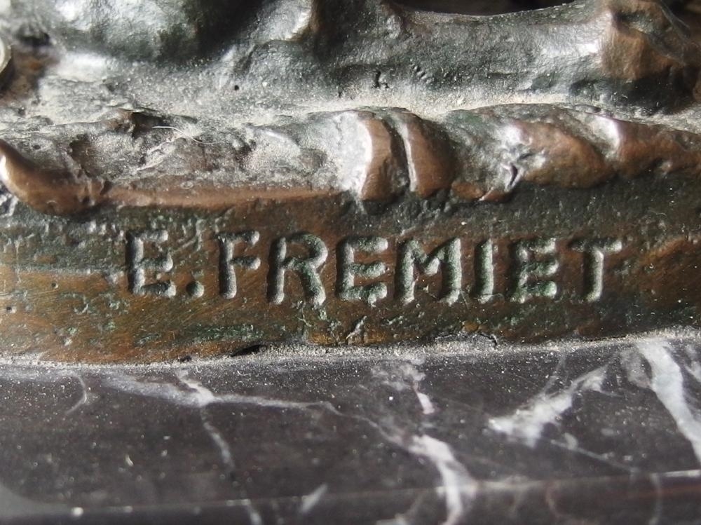 Emmanuel Frémiet | EMMANUEL FREMIET BRONZE GREYHOUND SCULPTURE (1824 ...