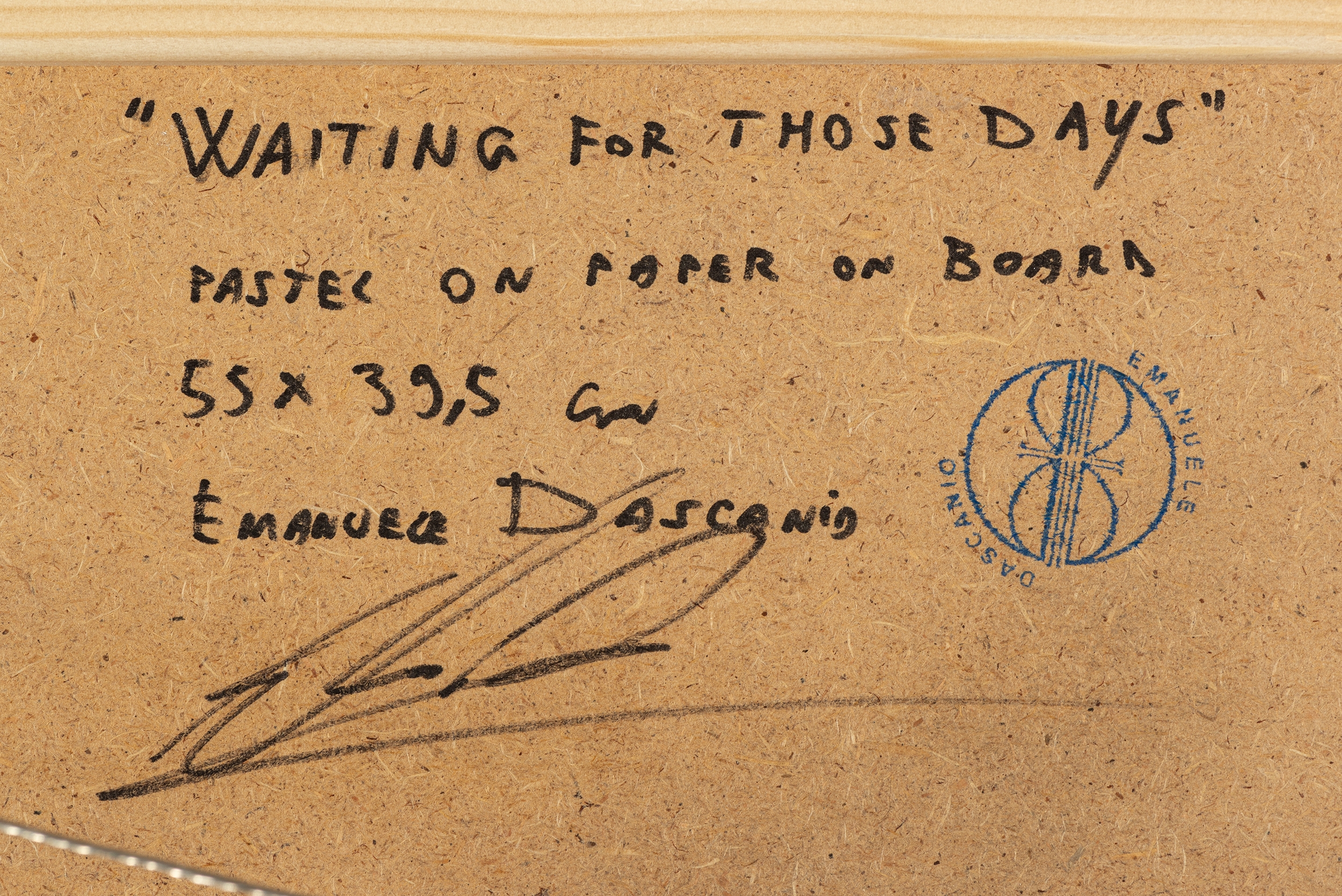 Artwork by Emanuele Dascanio, Waiting for those days, Made of Pastel painting on paper