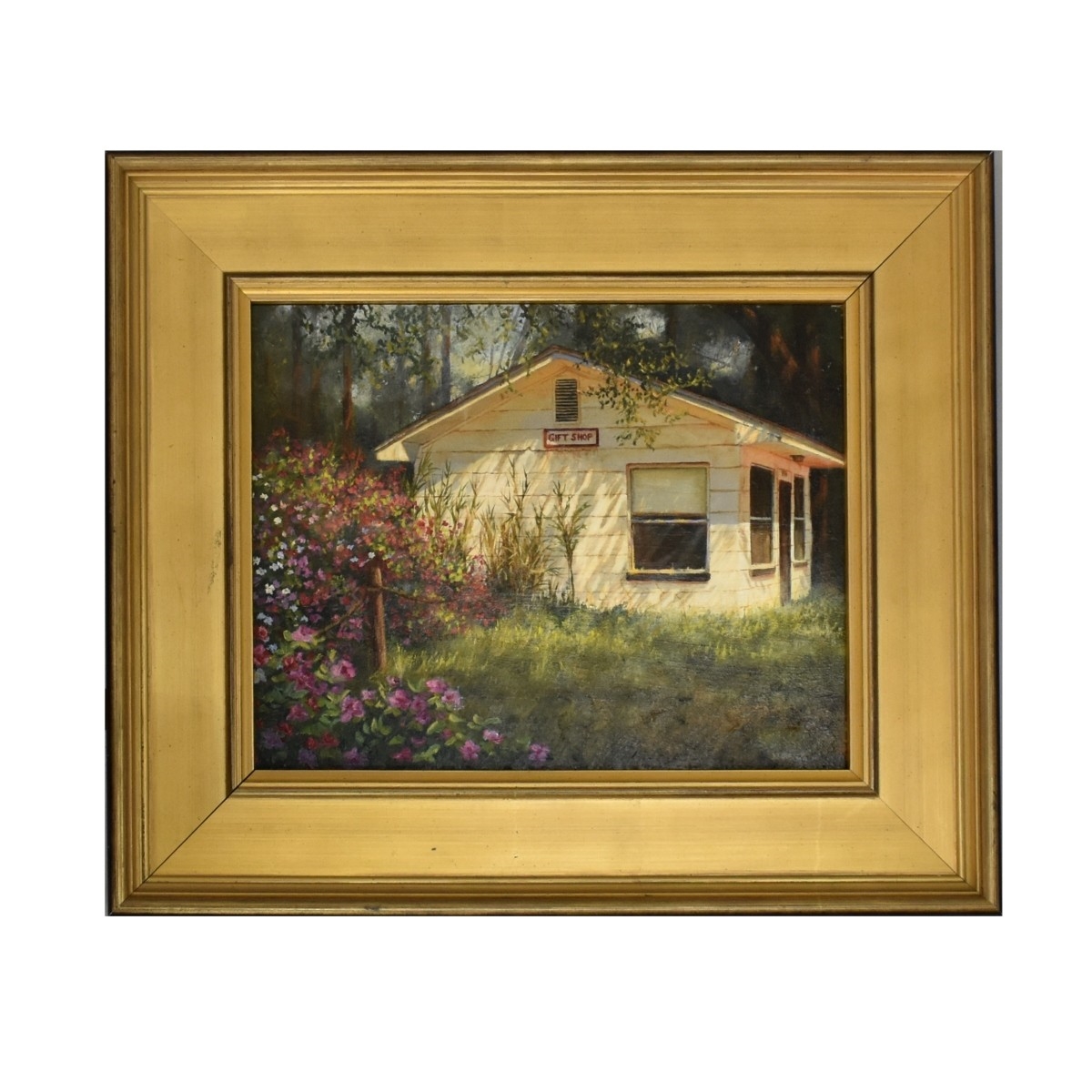 Artwork by Douglas Grier, Gift Shop, Made of Oil on Board