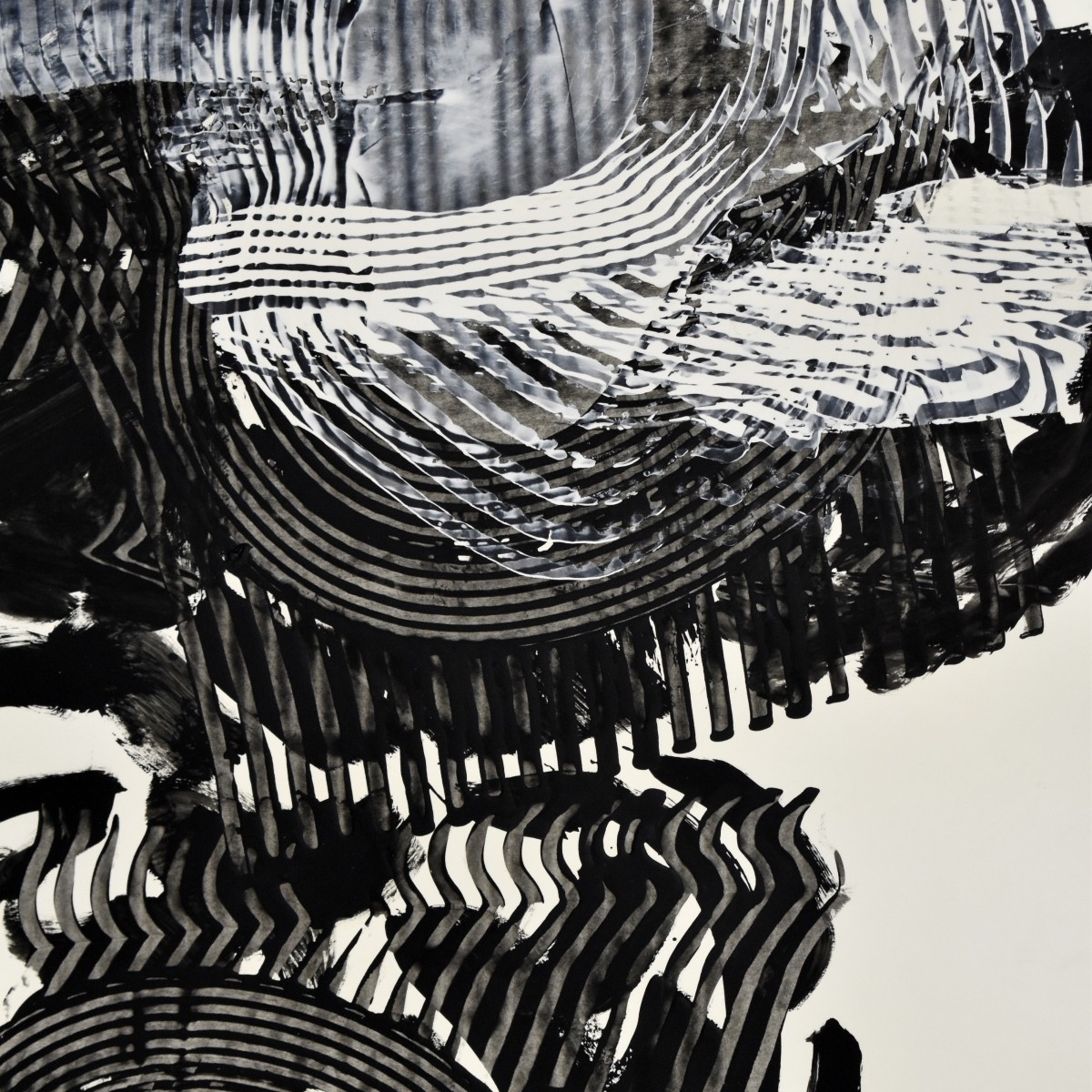Robert Ranieri | Black and White Abstract Composition (1995) | MutualArt