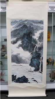 BOAT LEAVING GORGE - Wu Shengyuan