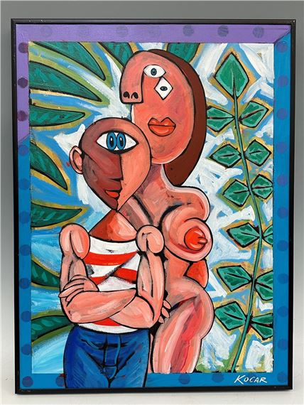 Artist Pointing by George Kocar, 1997