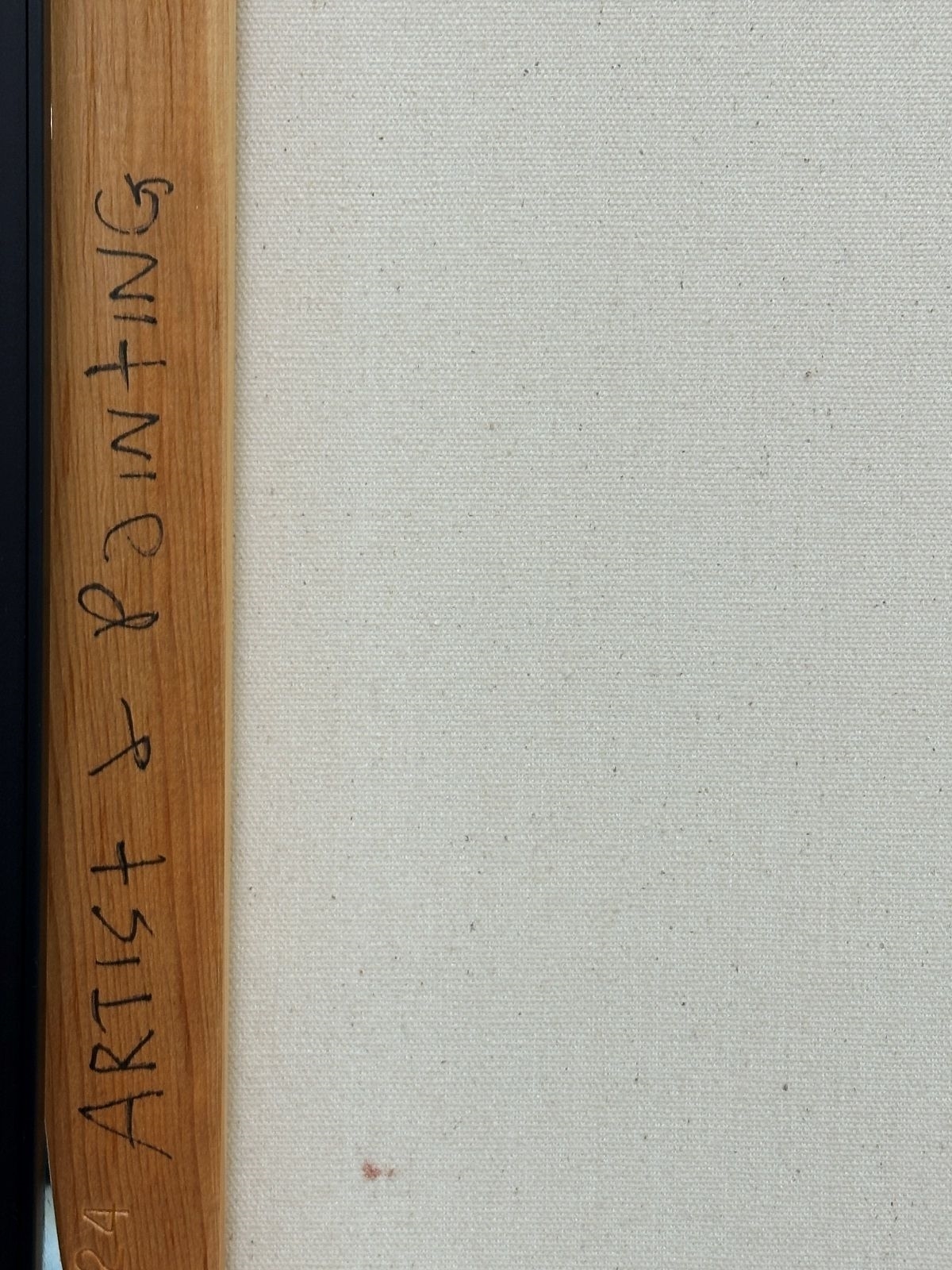 Artwork by George Kocar, Artist Pointing, Made of Acrylic on Canvas