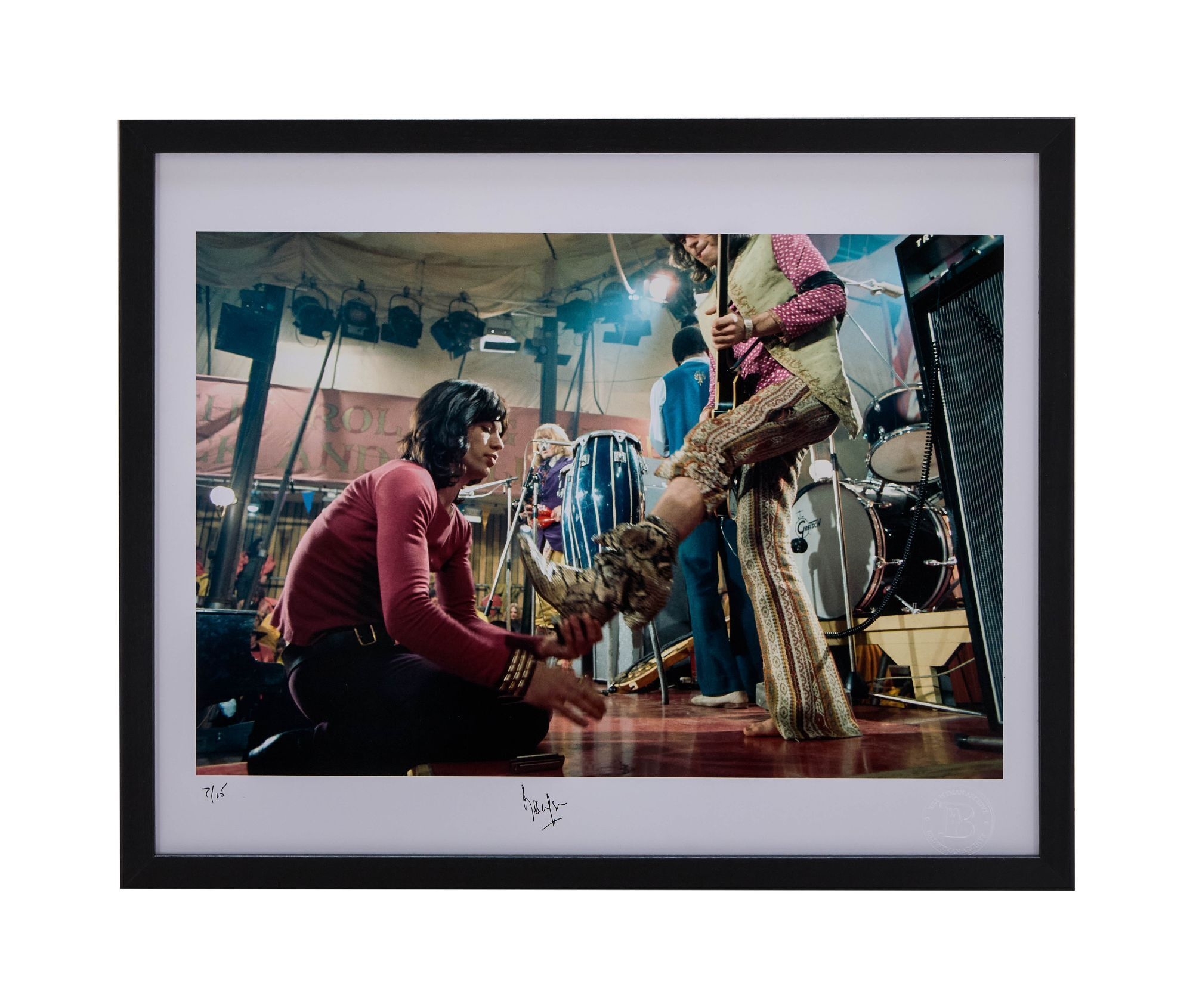 Artwork by Bill Wyman, Bill Wyman | Signed Limited-Edition Color Photograph of The Rolling Stones, Made of color photograph