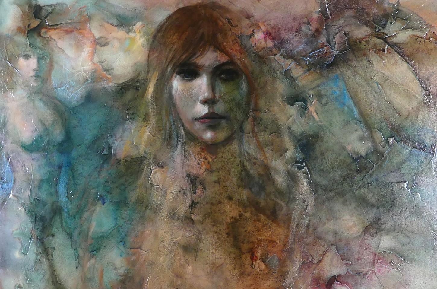 Artwork by Julius Damasdy, Untitled: Different Perspectives of a Woman, Made of oil on canvas