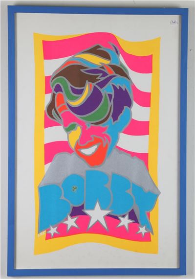 BOBBY KENNEDY 1968 PSYCHEDELIC POSTER - Larry Korneman