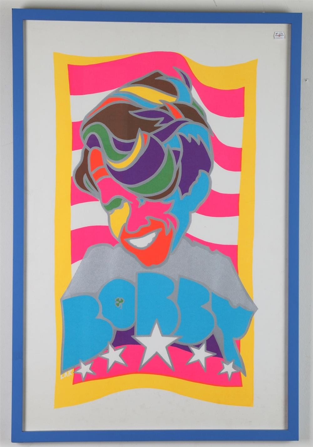 Artwork by Larry Korneman, BOBBY KENNEDY 1968 PSYCHEDELIC POSTER, Made of POSTER