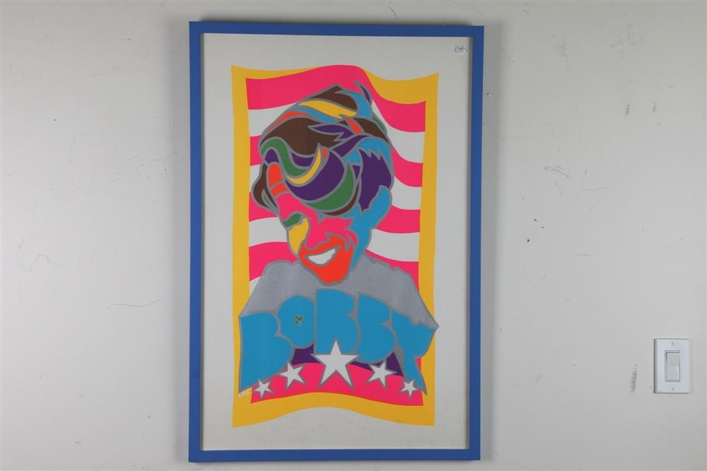 Artwork by Larry Korneman, BOBBY KENNEDY 1968 PSYCHEDELIC POSTER, Made of POSTER