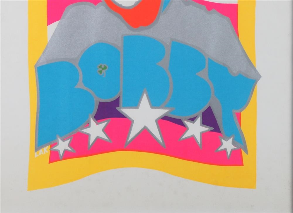 Artwork by Larry Korneman, BOBBY KENNEDY 1968 PSYCHEDELIC POSTER, Made of POSTER