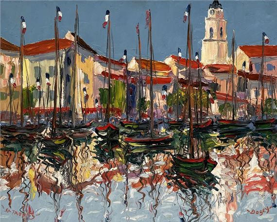Port of Saint Tropez by Antoine Bogey