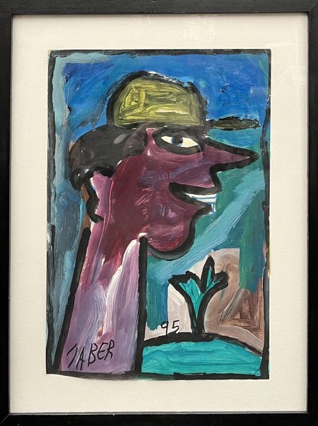 Jaber al Mahjoub | Portrait (1995) | MutualArt
