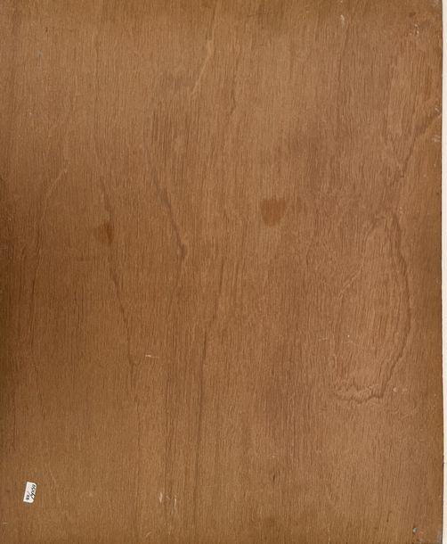 Artwork by Antoine Bogey, Boats on the Garonne, Made of Oil on plywood panel