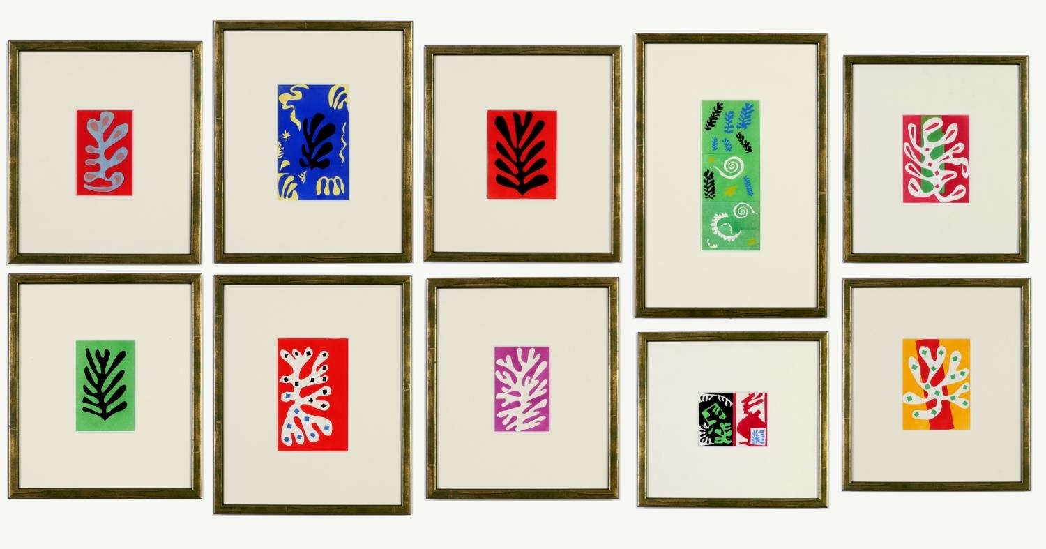 a set of ten rare hand coloured pochoir - Henri Matisse
