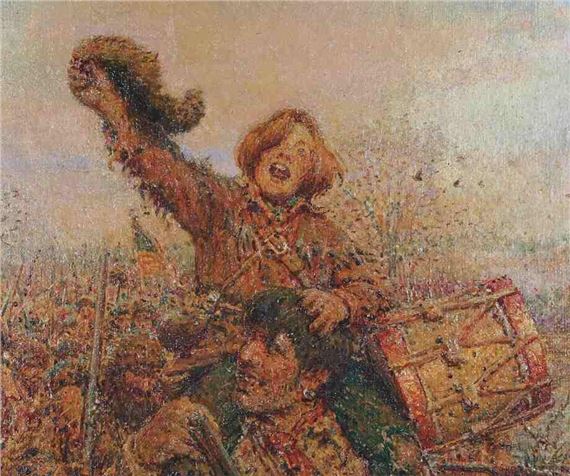 John Rae | John Rae Oil on Panel Illustration Churchill | MutualArt