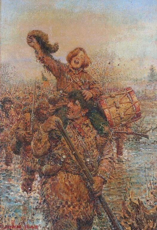 John Rae | John Rae Oil on Panel Illustration Churchill | MutualArt