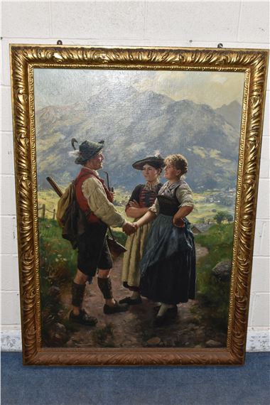 Emil Rau | The Encounter (1900) | MutualArt