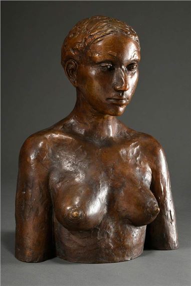 Female Bust by Edgar Augustin, 1971