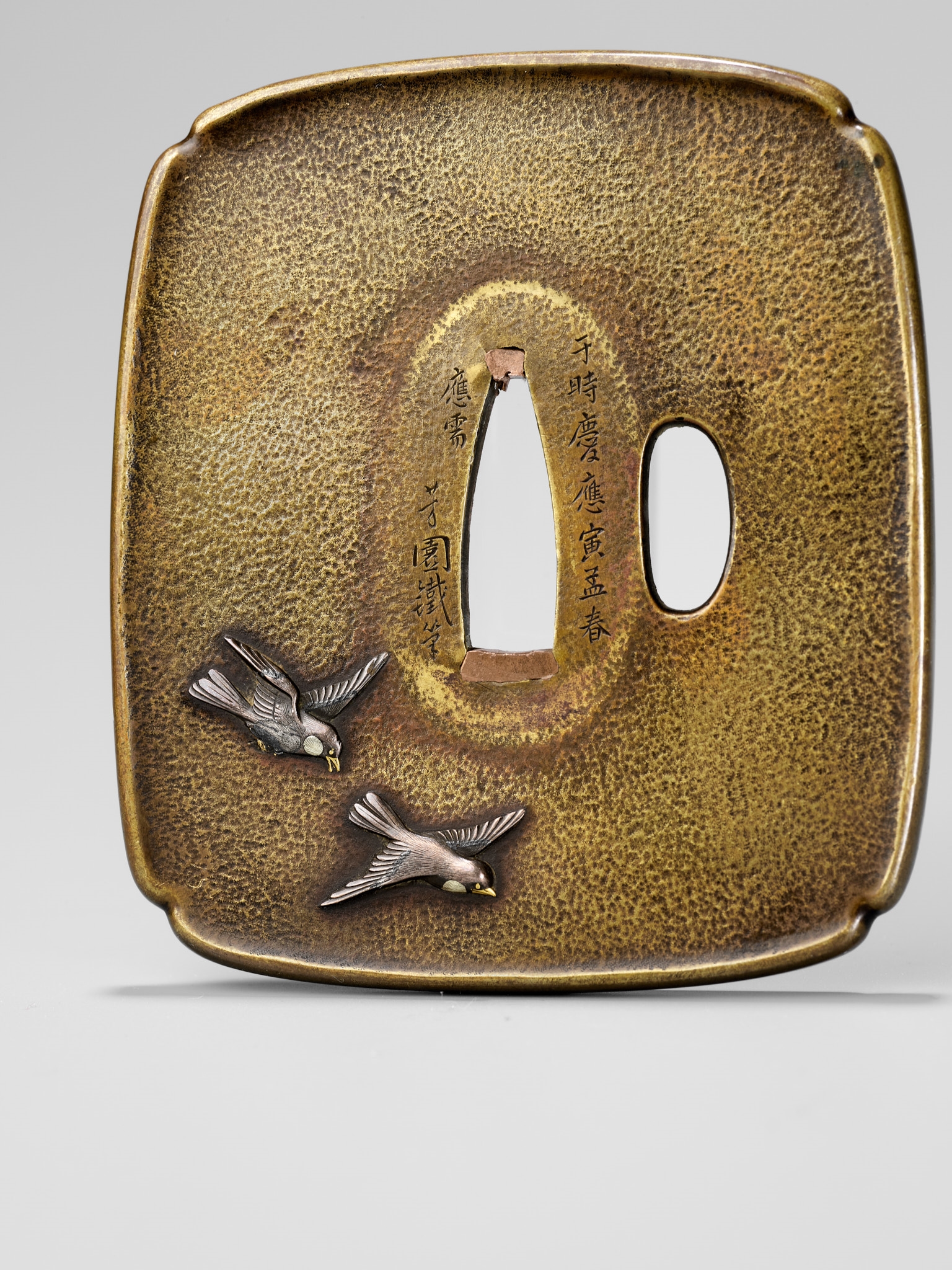 Okawa Teikan | OKAWA TEIKAN: A SUPERB SENTOKU AND SUAKA TSUBA DEPICTING ...
