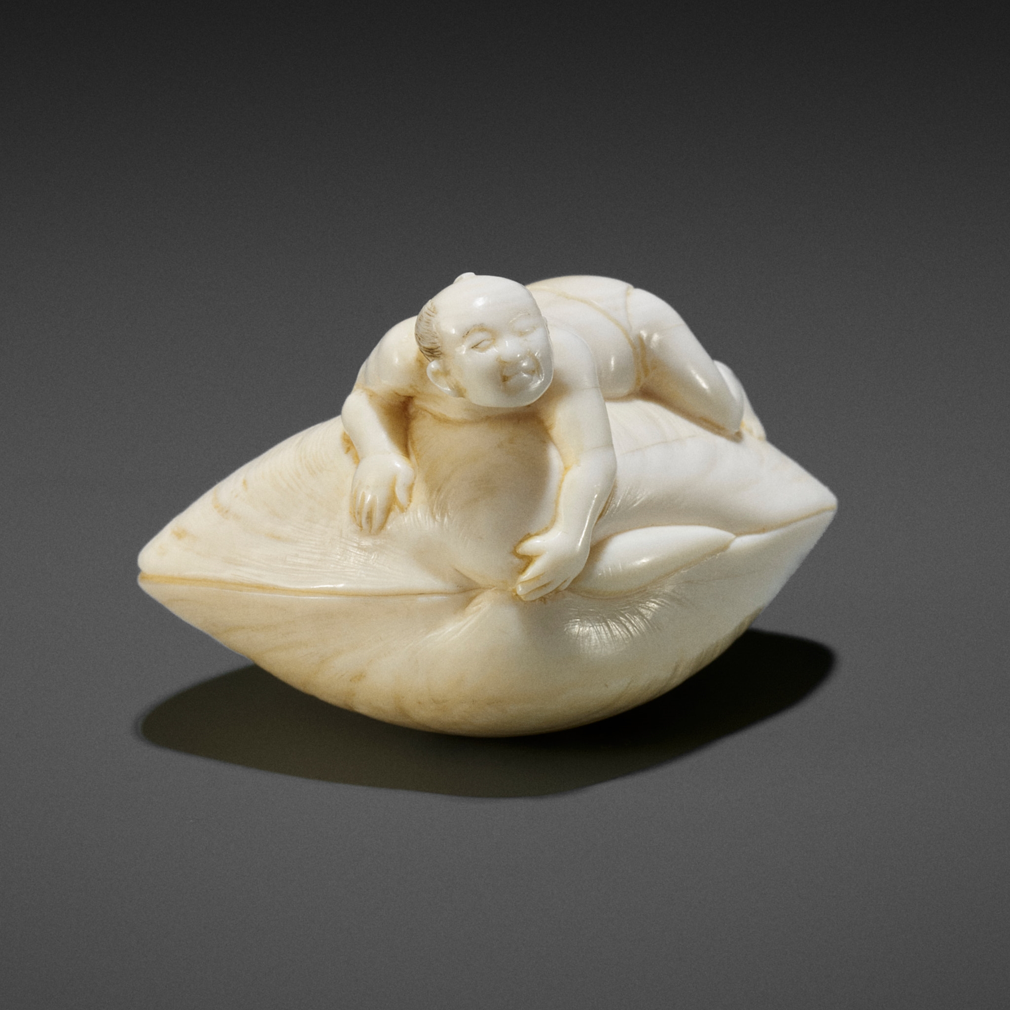 Ryukosai Jugyoku II | JUGYOKU: A FINE IVORY SHUNGA NETSUKE OF A MAN ...