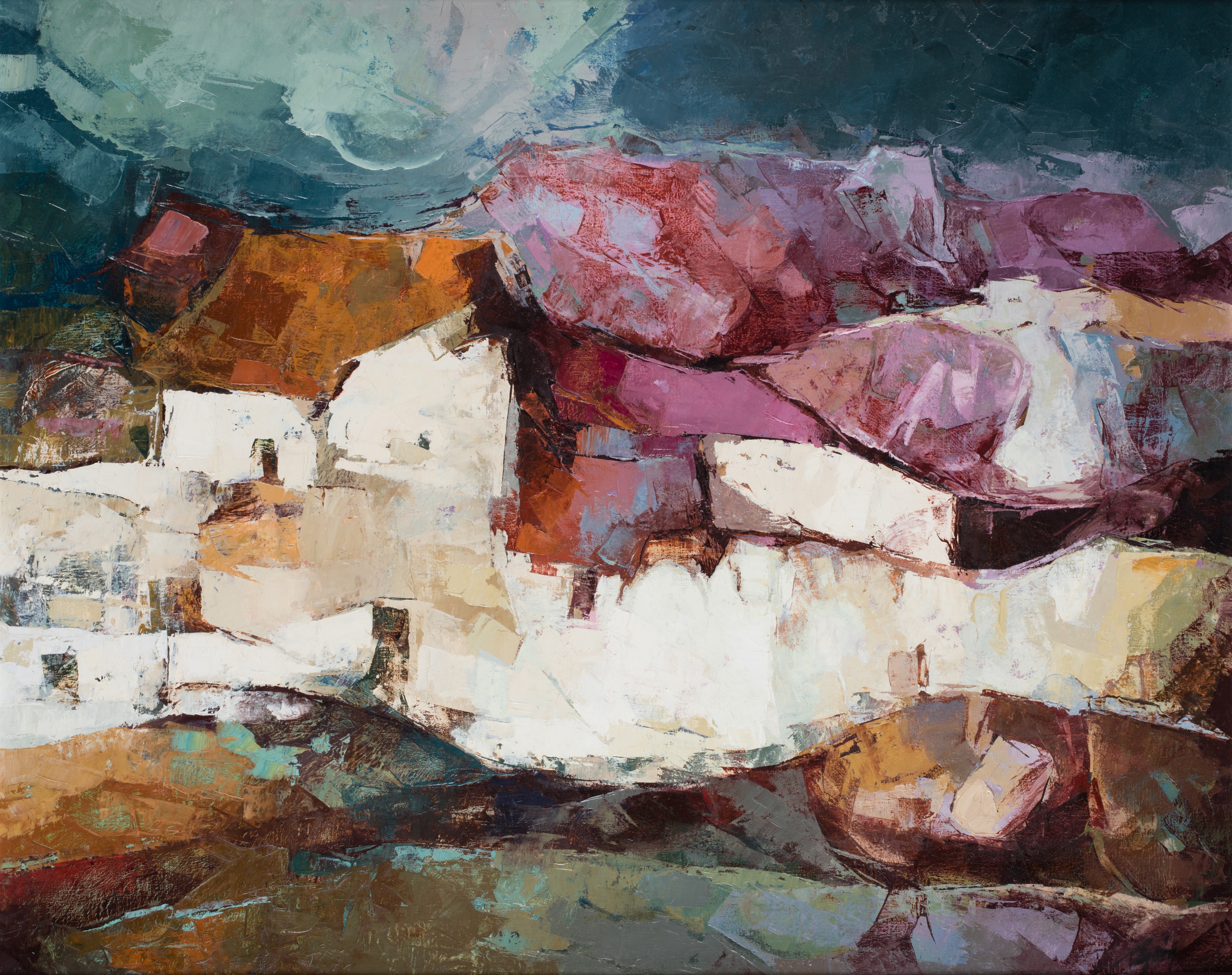 Artwork by Carlos Rincon, “P”, Made of oil on canvas