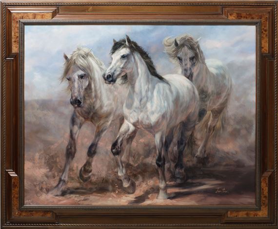 Leon Frias | “Caballos | MutualArt