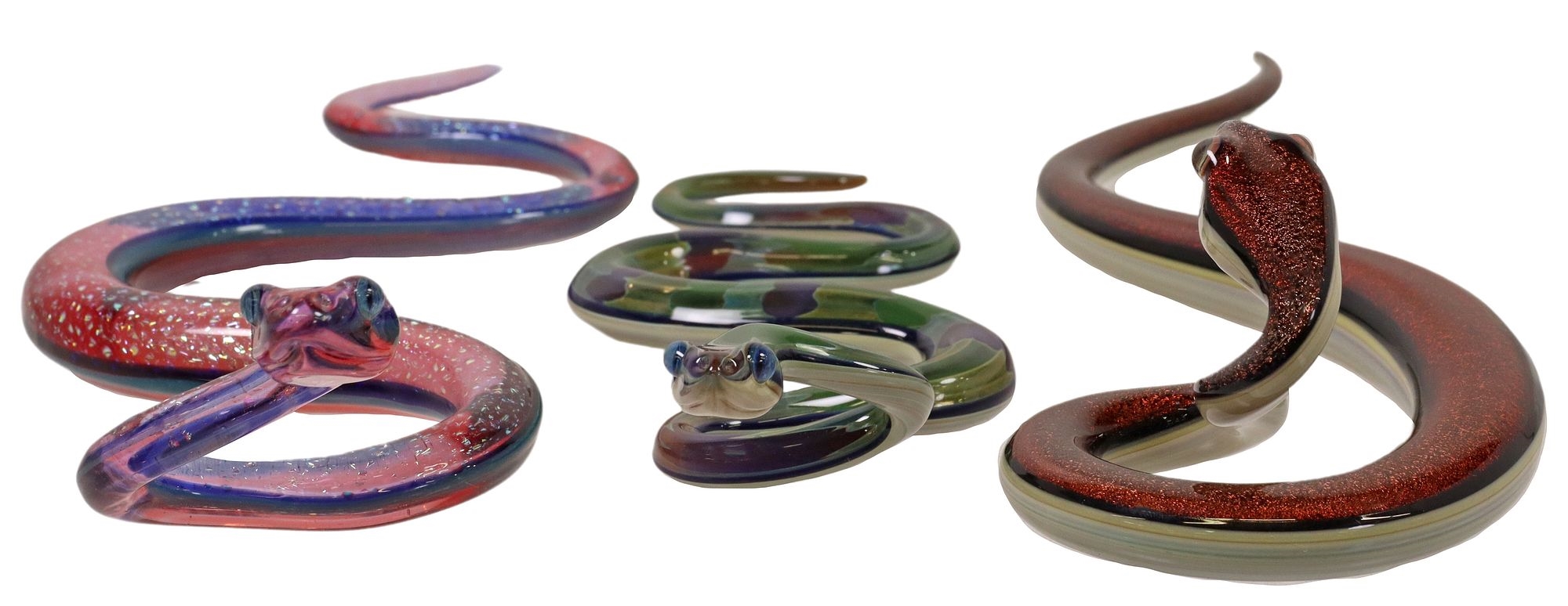 Scott Bisson | Art glass snake sculptures | MutualArt