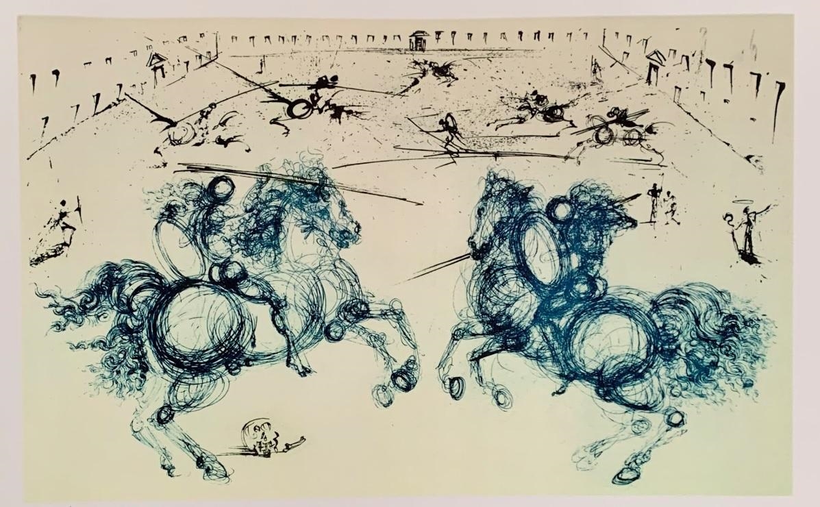 COMBAT DE CHEVALIERS - Salvador Dalí
