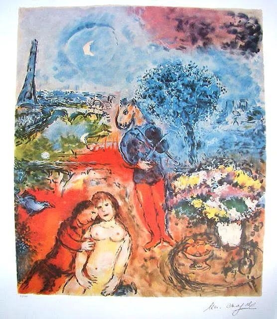 Eiffel Tower Serenade - Marc Chagall