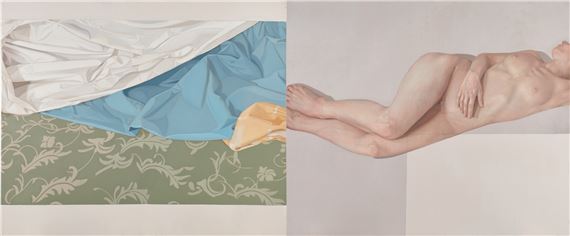 Sleeper; Fragments II by Alison Watt, Executed in 1996