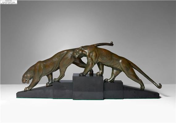 Maurice Prost | «Deux panthères» – circa 1935 (Circa 1935) | MutualArt