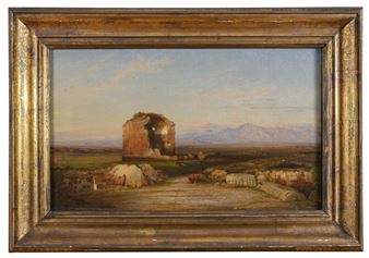 DIPINTO LA TORRE DE' SCHIAVI DI THOMAS HIRAM HOTCHKISS - Thomas Hiram Hotchkiss