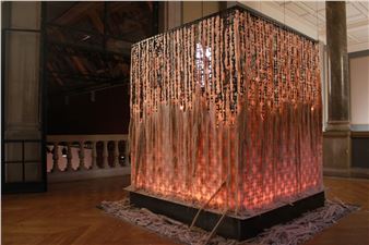 Inspired by Impermanence, Juliette Minchin Burns Down Her Elegant Wax-Dipped Installations