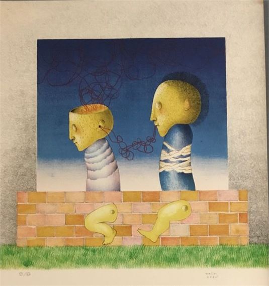 KERN Haïm Lithograph signed lower right and numbered on by Haim Kern