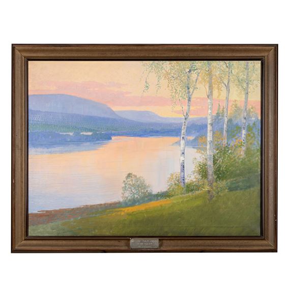 landscape paintings of Lapland and the surrounding areas by Olof Walfrid Nilsson, dated 1925