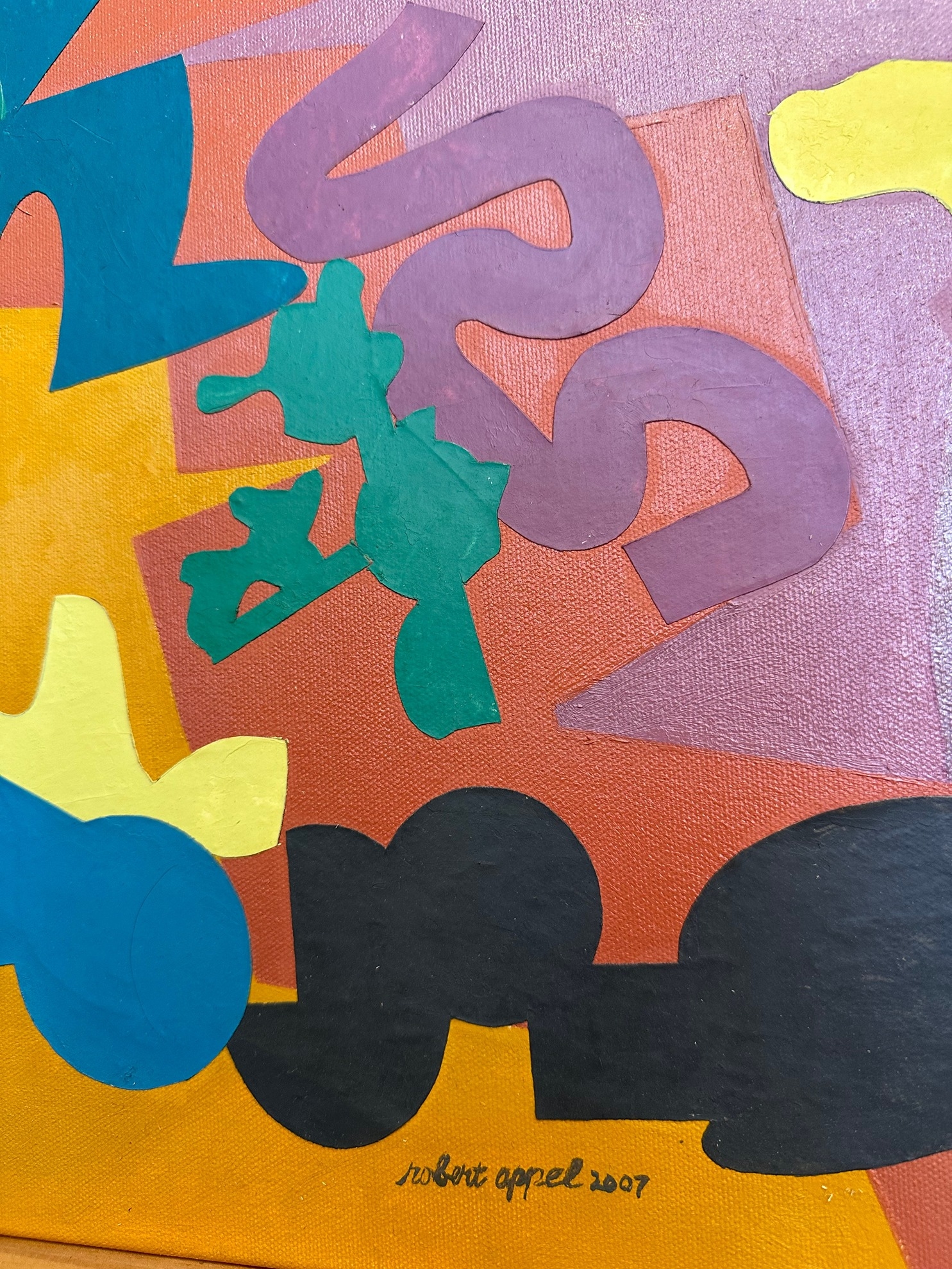 Robert Appel | ROBERT APPEL 2007 Abstract Encaustic on Oil on Canvas ...